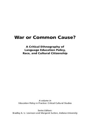 cover image of War or Common Cause?